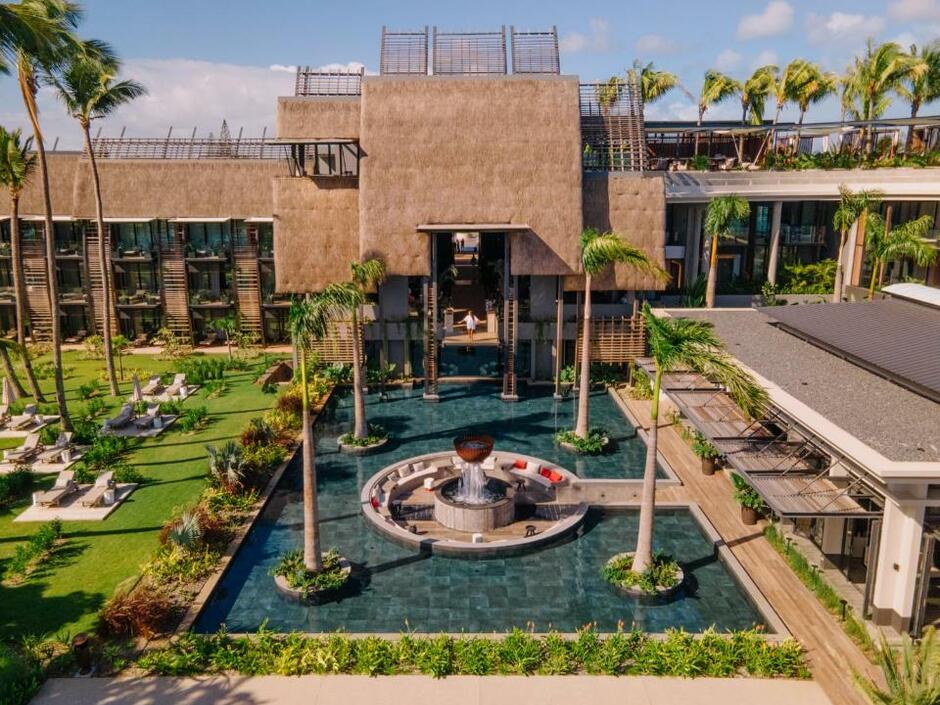Front view of the hotel