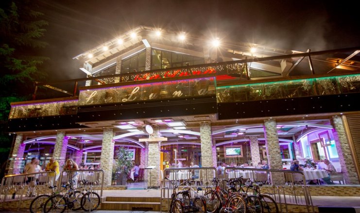Front view of the hotel