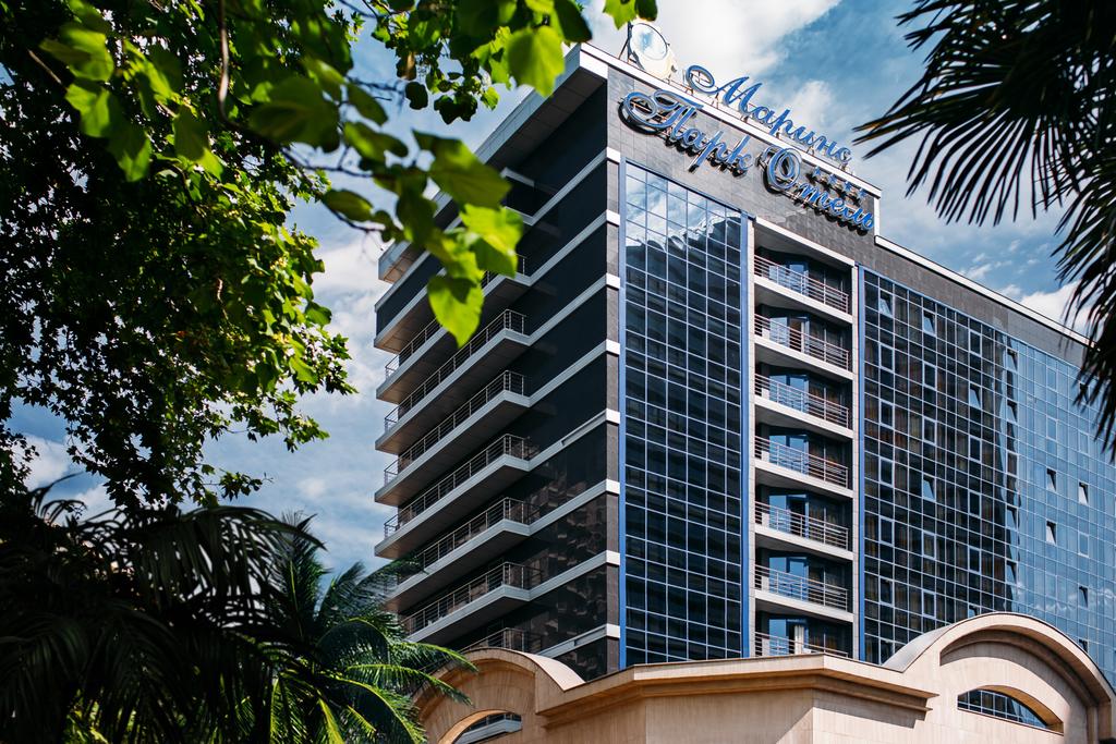 Front view of the hotel