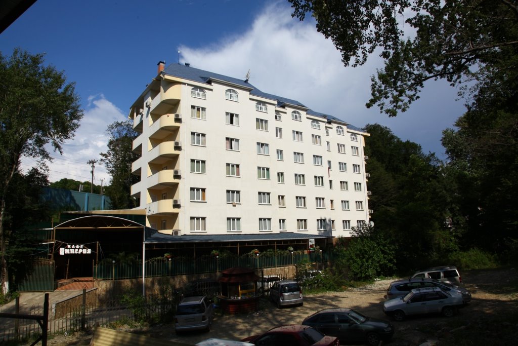 Front view of the hotel
