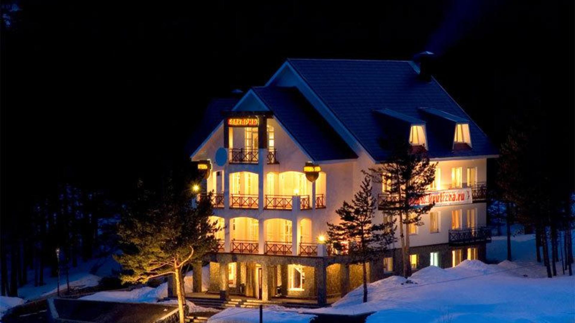Front view of the hotel