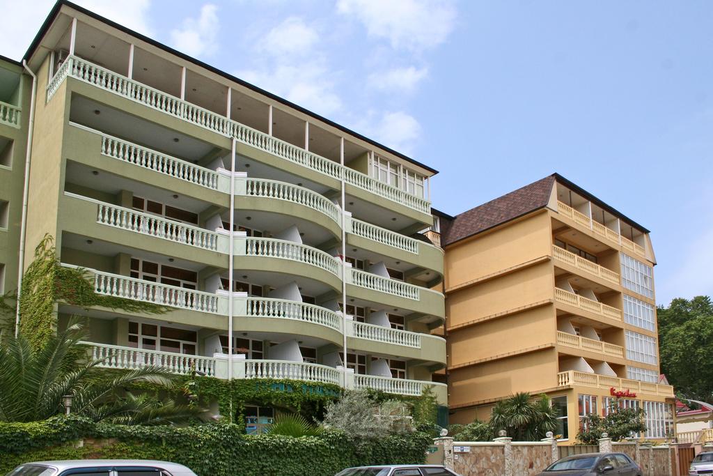 Front view of the hotel