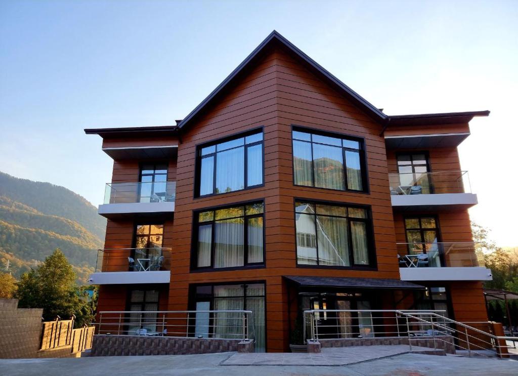 Front view of the hotel