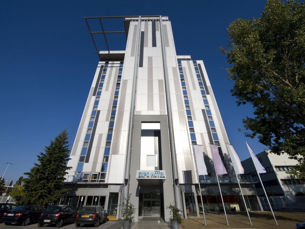 Front view of the hotel