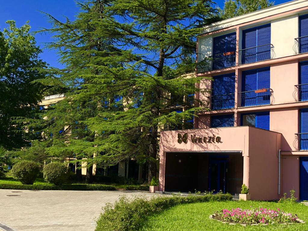 Front view of the hotel