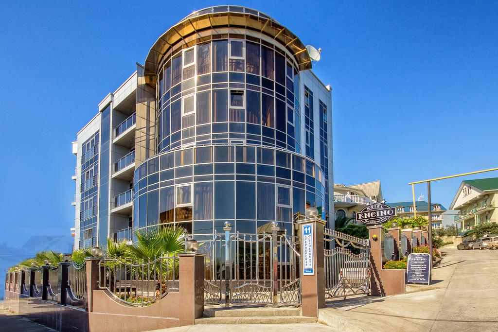 Front view of the hotel