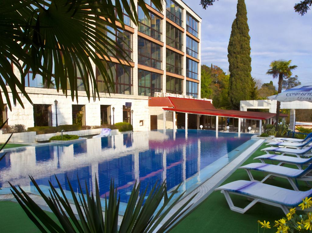 Front view of the hotel
