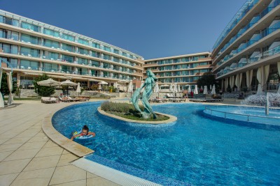 Front view of the hotel