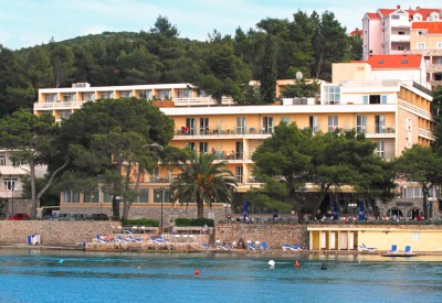 Front view of the hotel