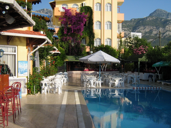 Front view of the hotel