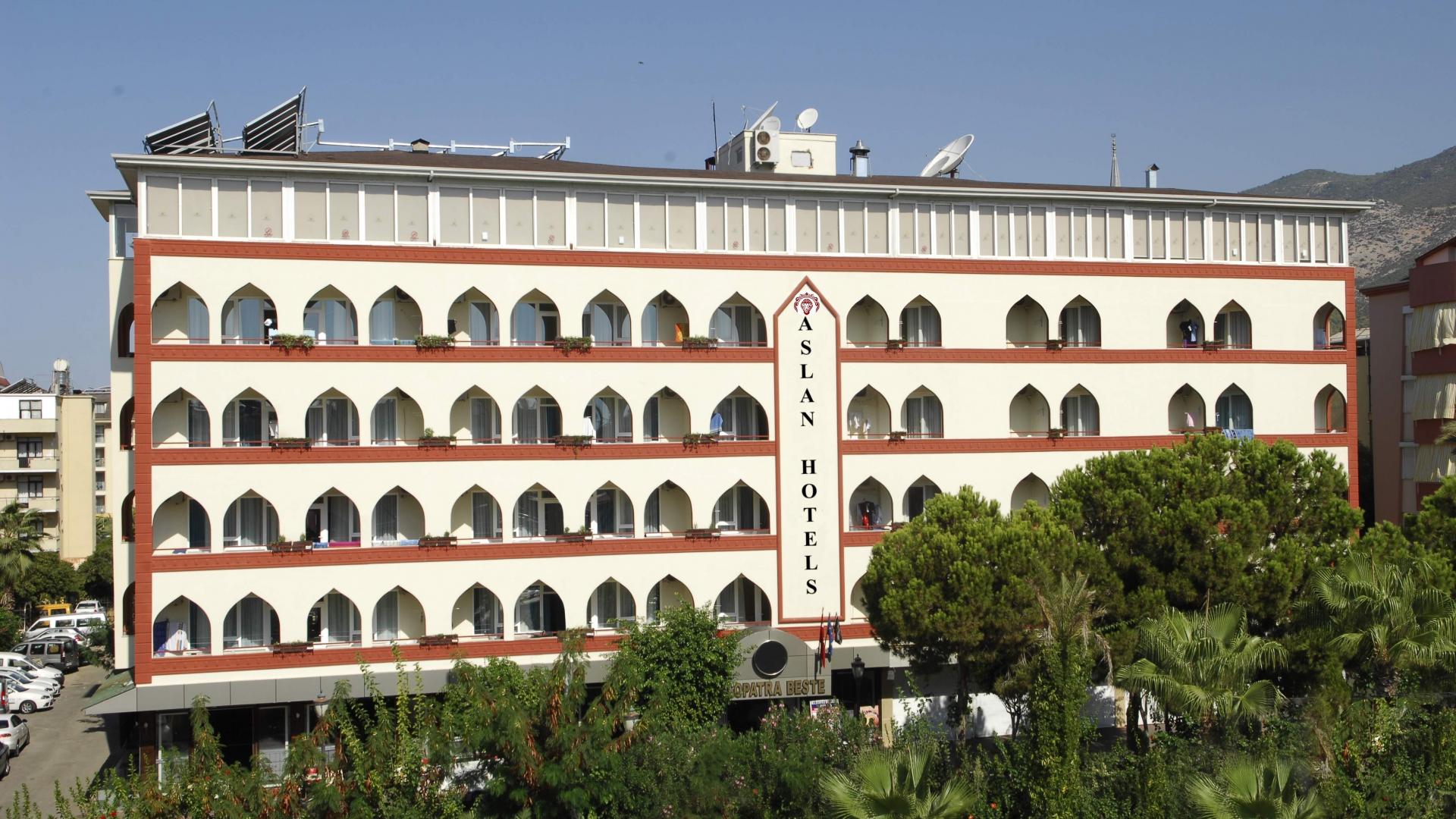 Front view of the hotel