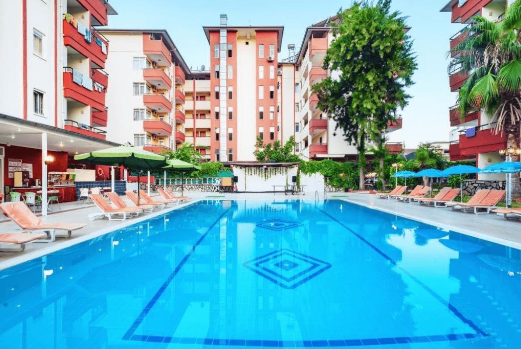 Front view of the hotel