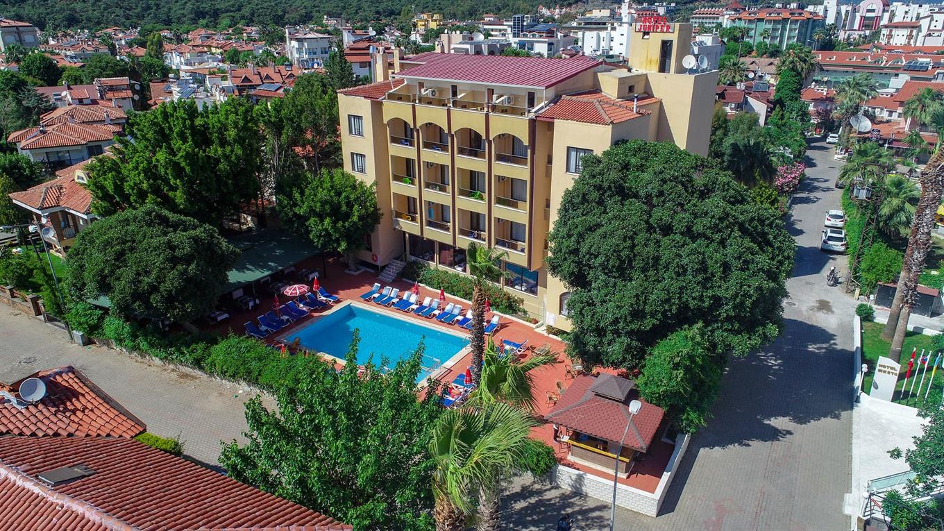 Front view of the hotel