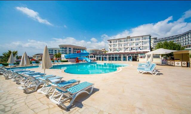 Front view of the hotel