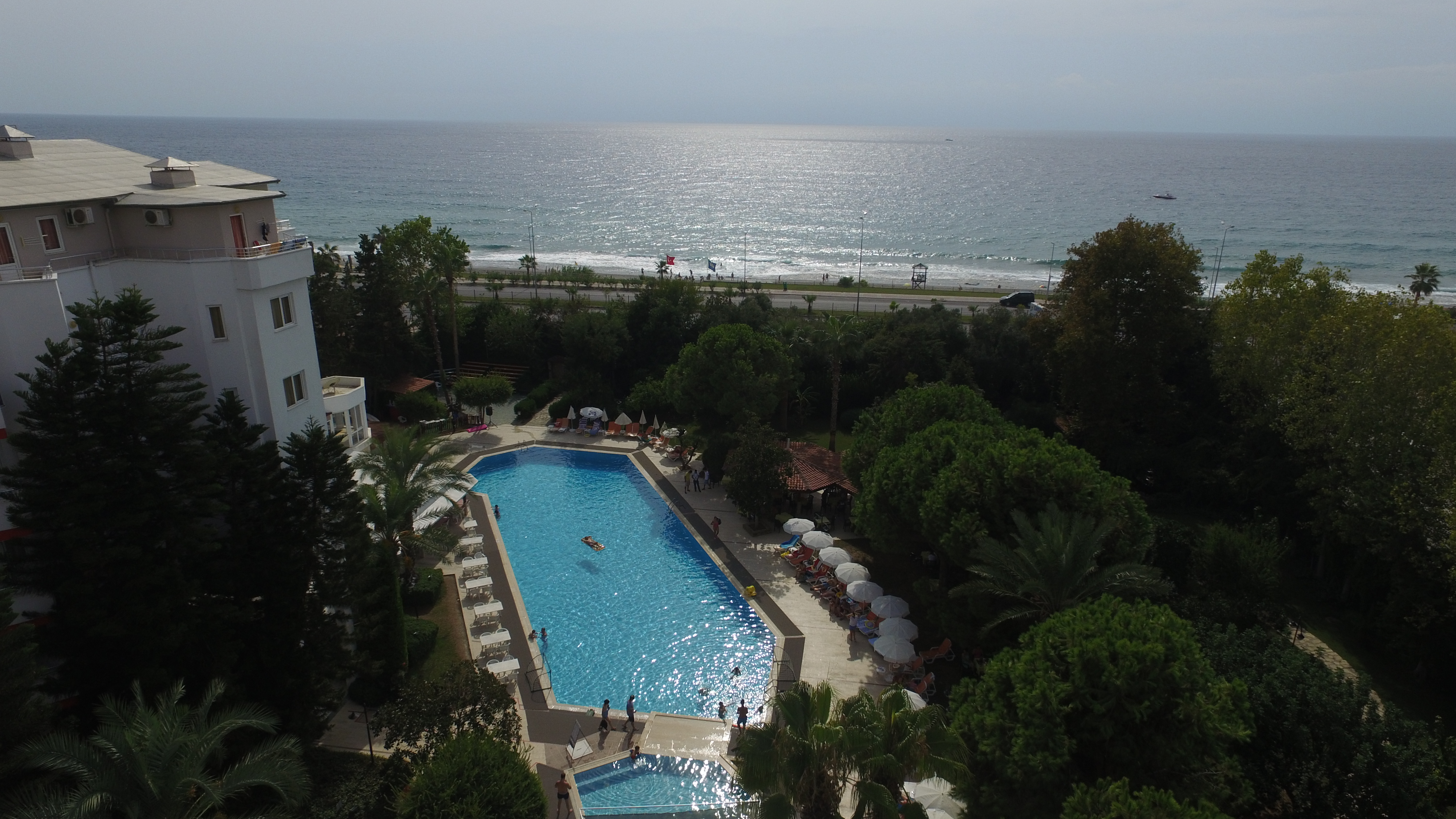 Front view of the hotel