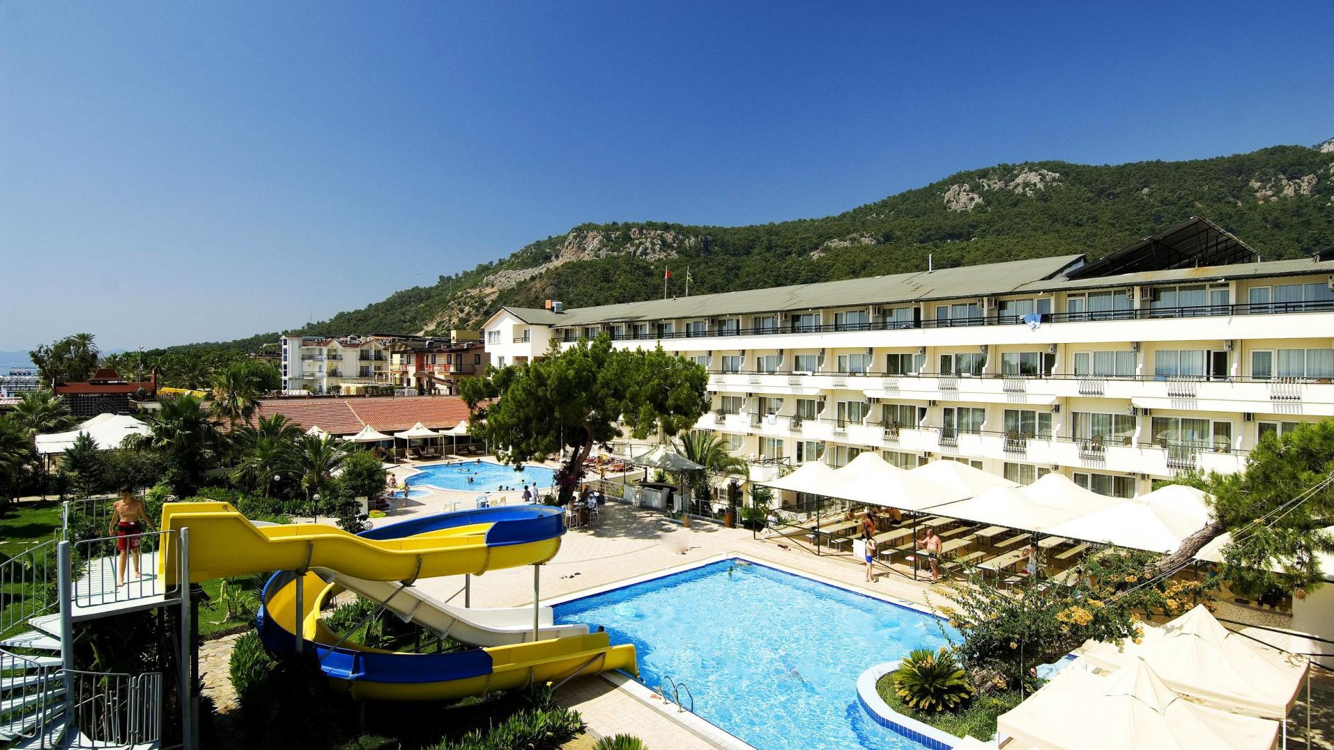Front view of the hotel