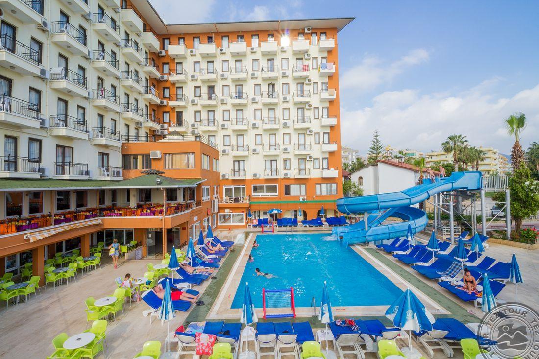 Front view of the hotel