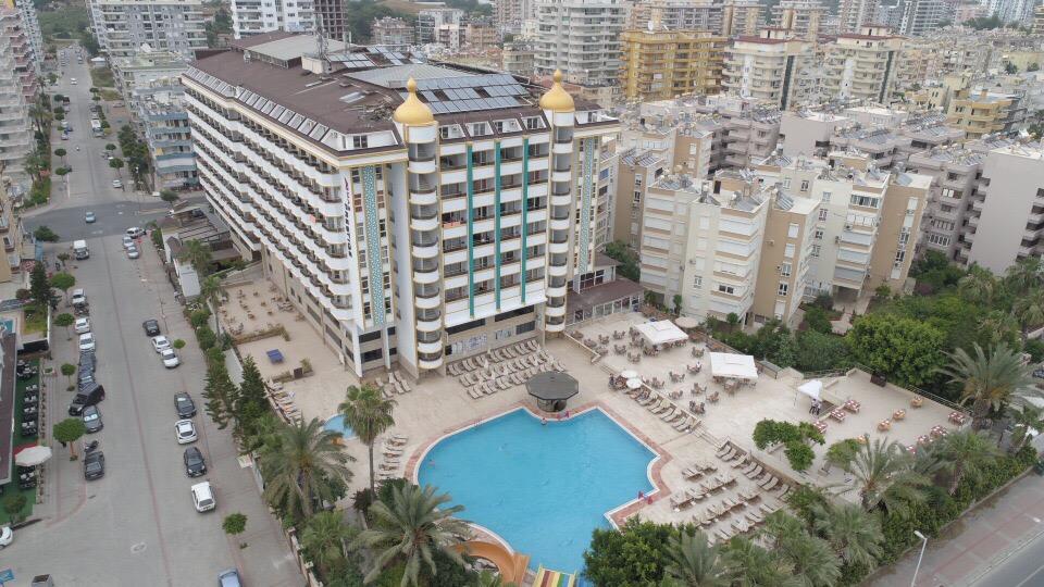 Front view of the hotel