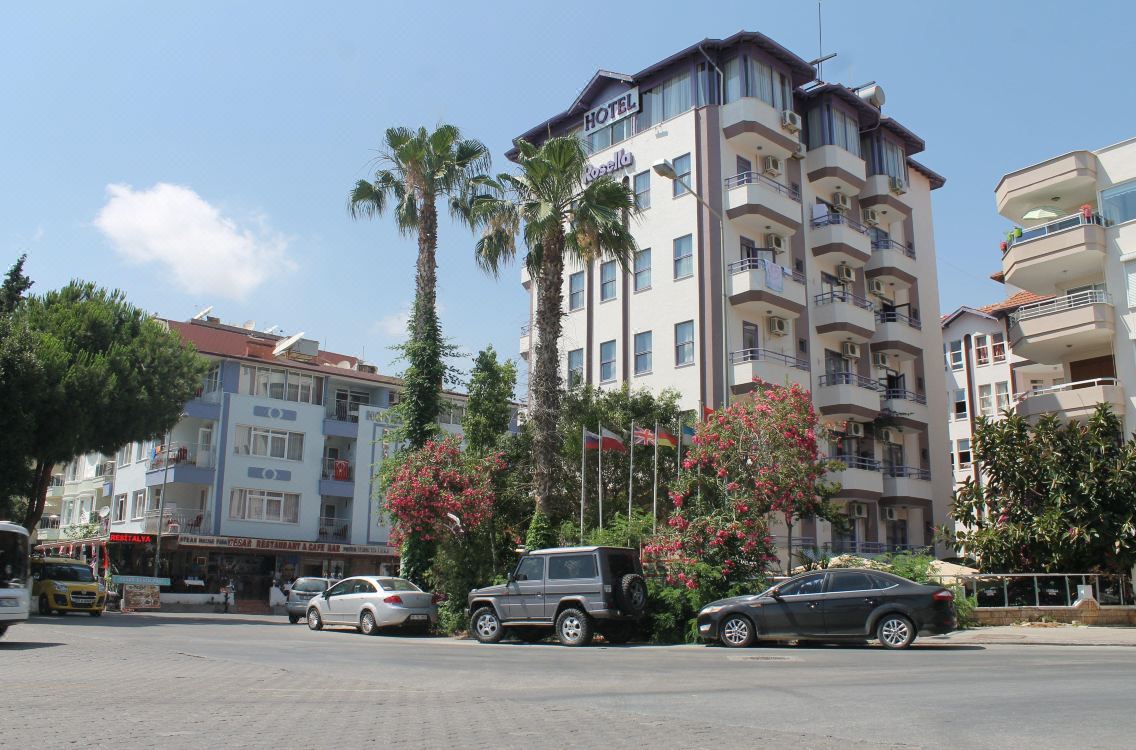 Front view of the hotel