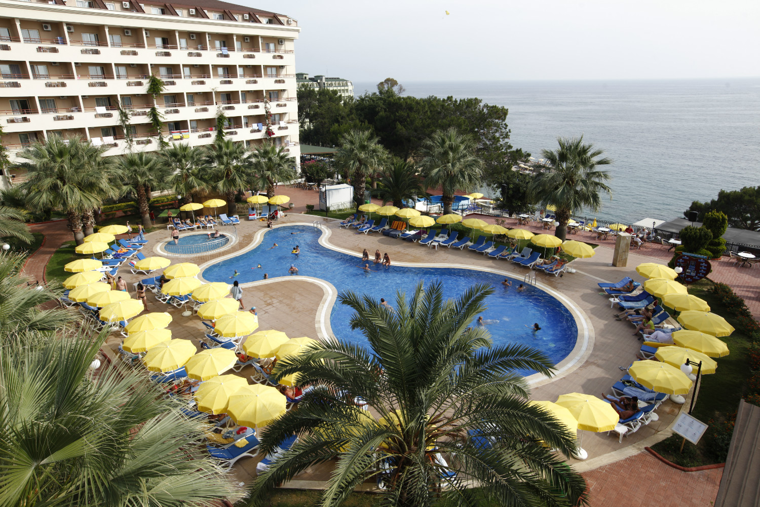 Front view of the hotel