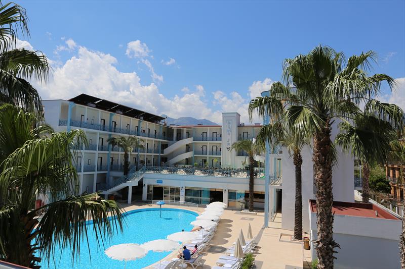 Front view of the hotel