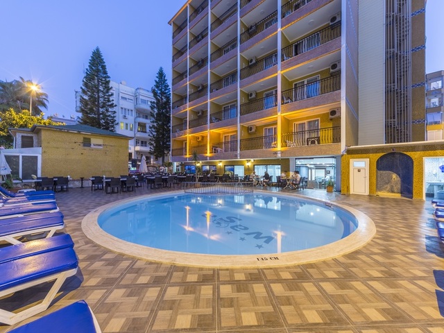 Front view of the hotel