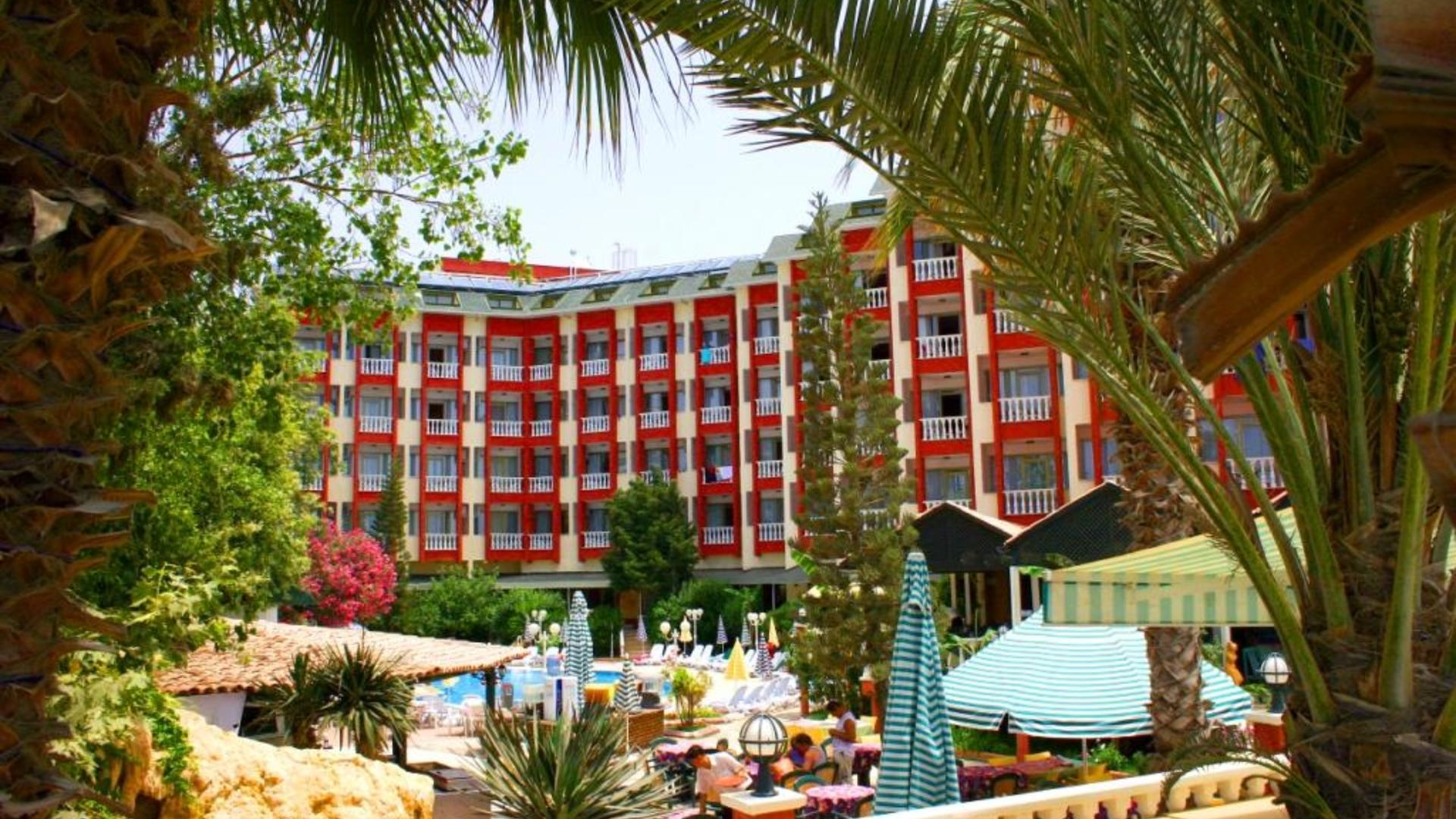 Front view of the hotel
