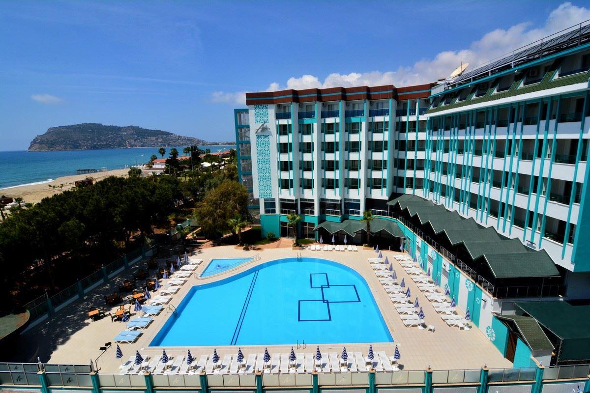 Front view of the hotel