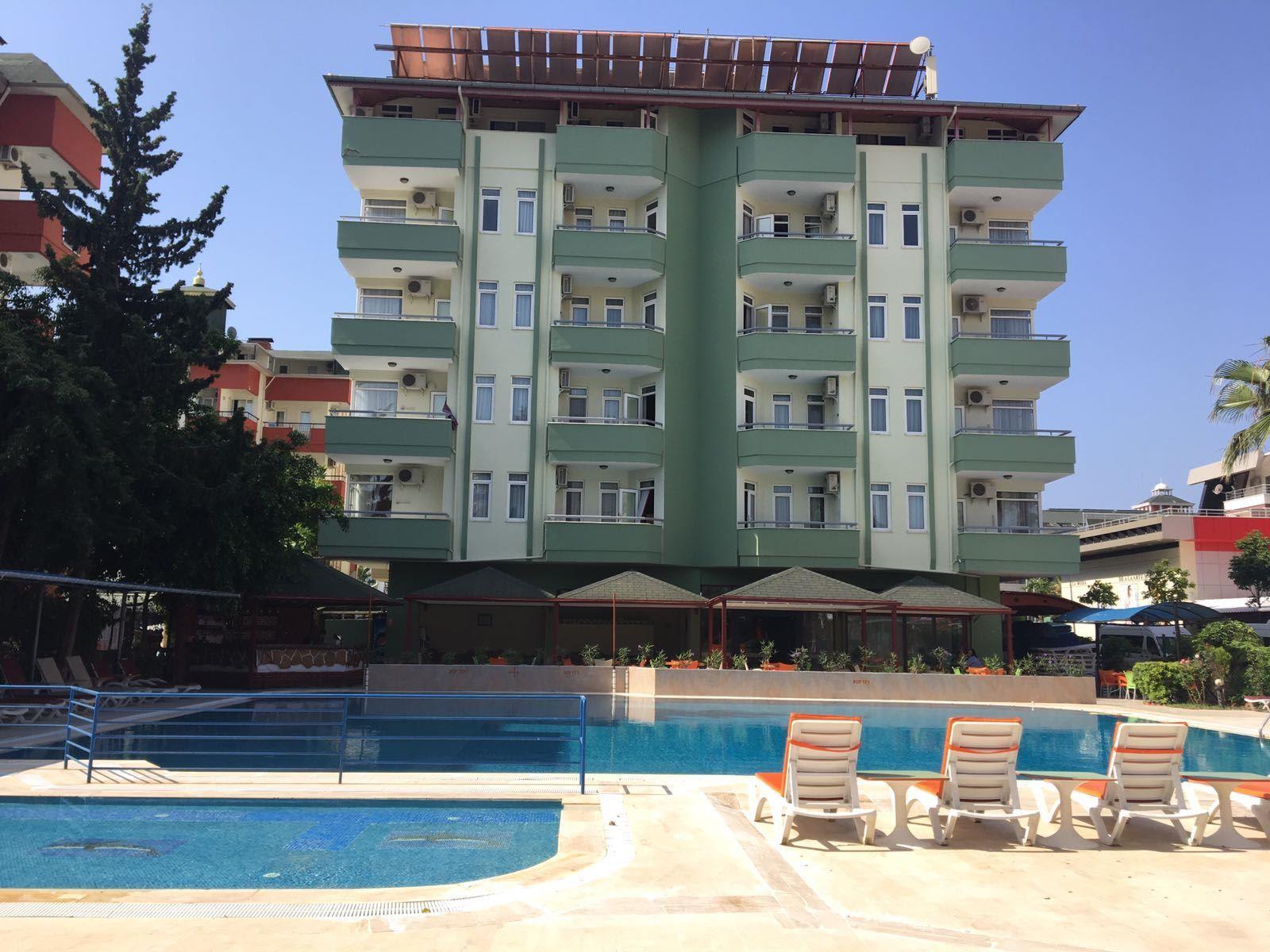 Front view of the hotel