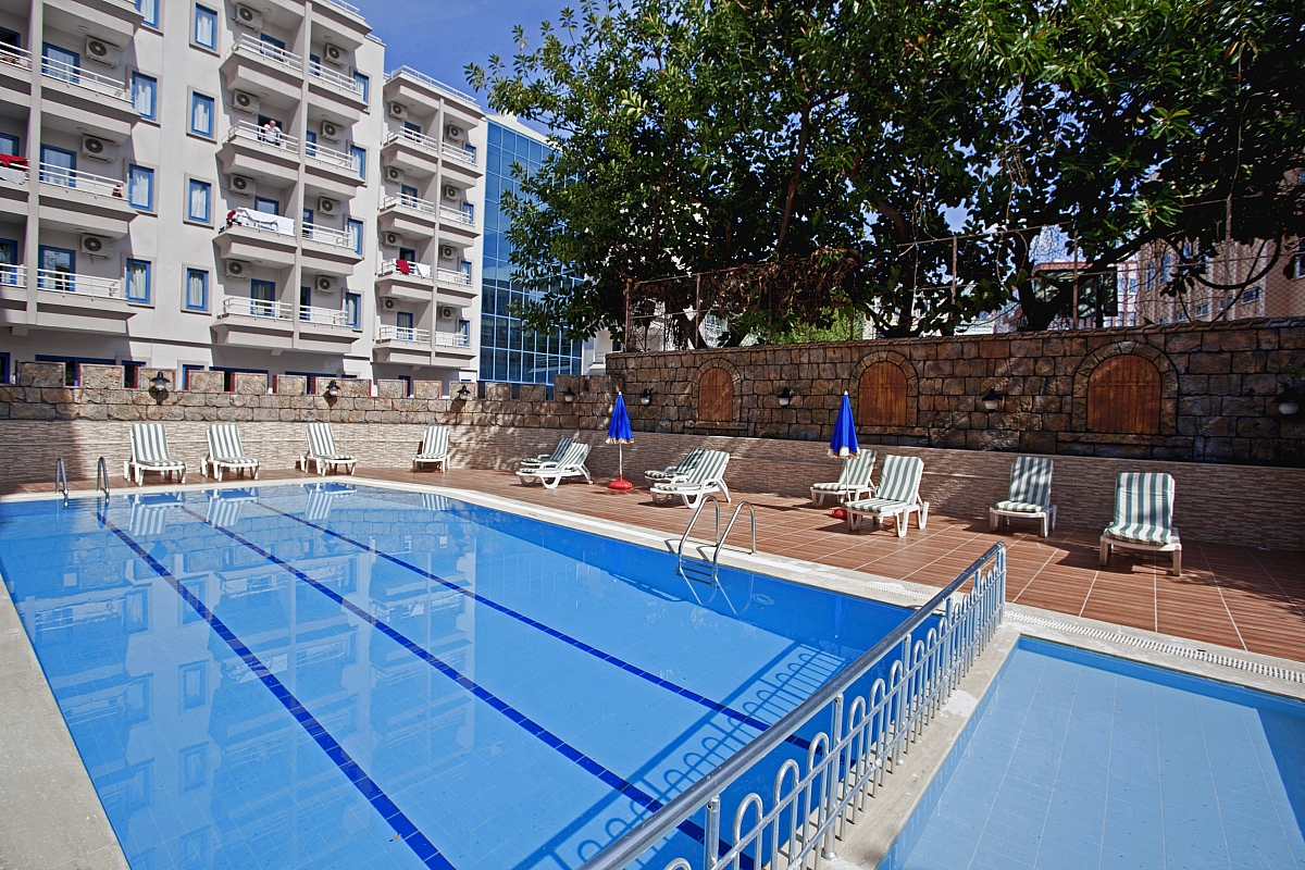 Front view of the hotel