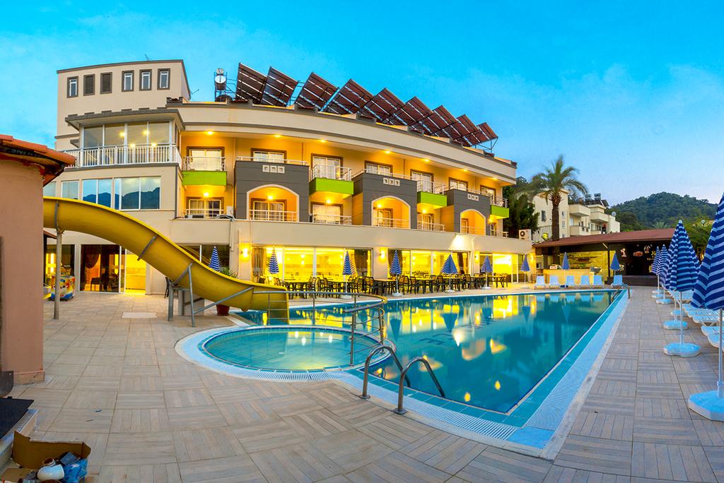 Front view of the hotel
