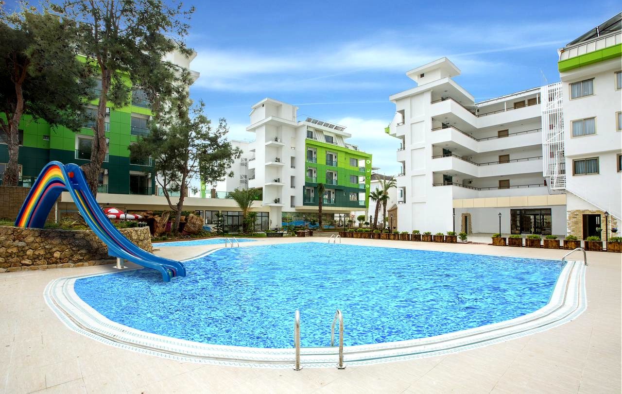 Front view of the hotel