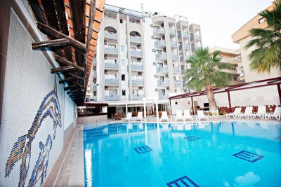 Front view of the hotel
