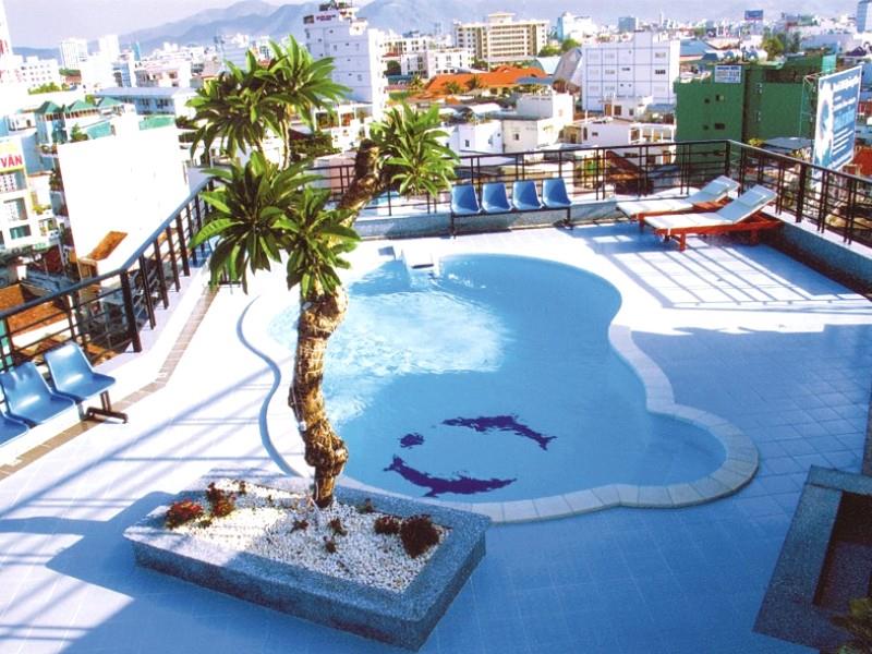 Front view of the hotel