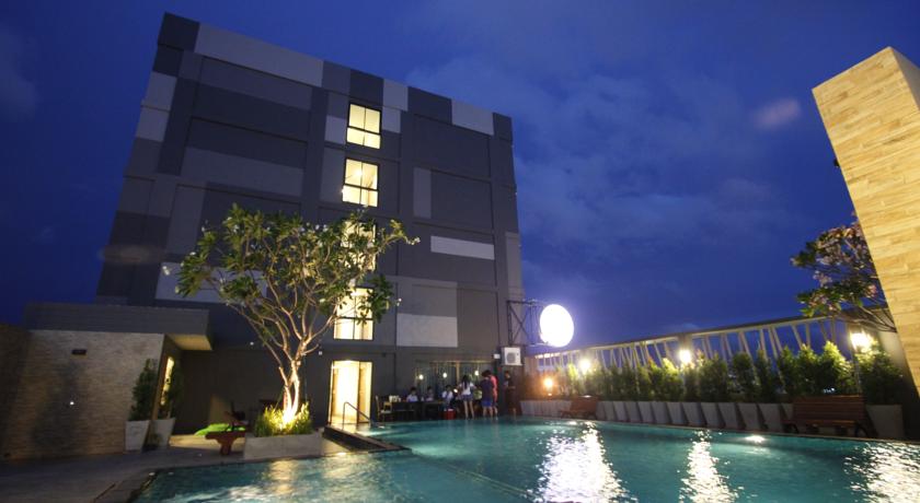 Front view of the hotel