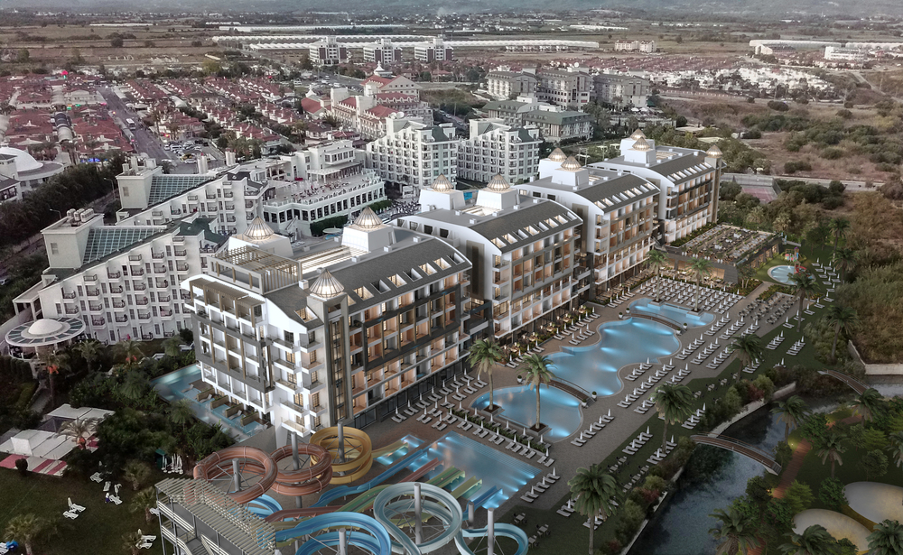 Front view of the hotel