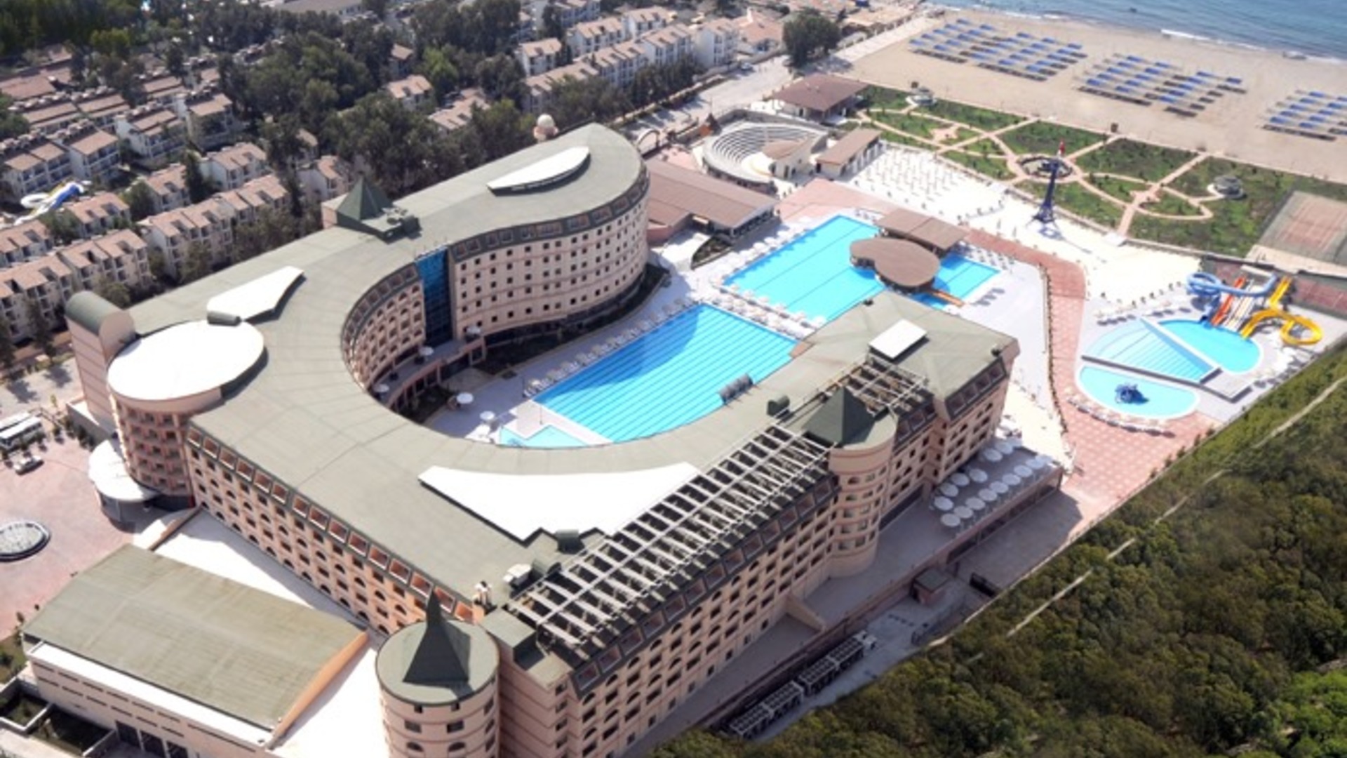 Front view of the hotel