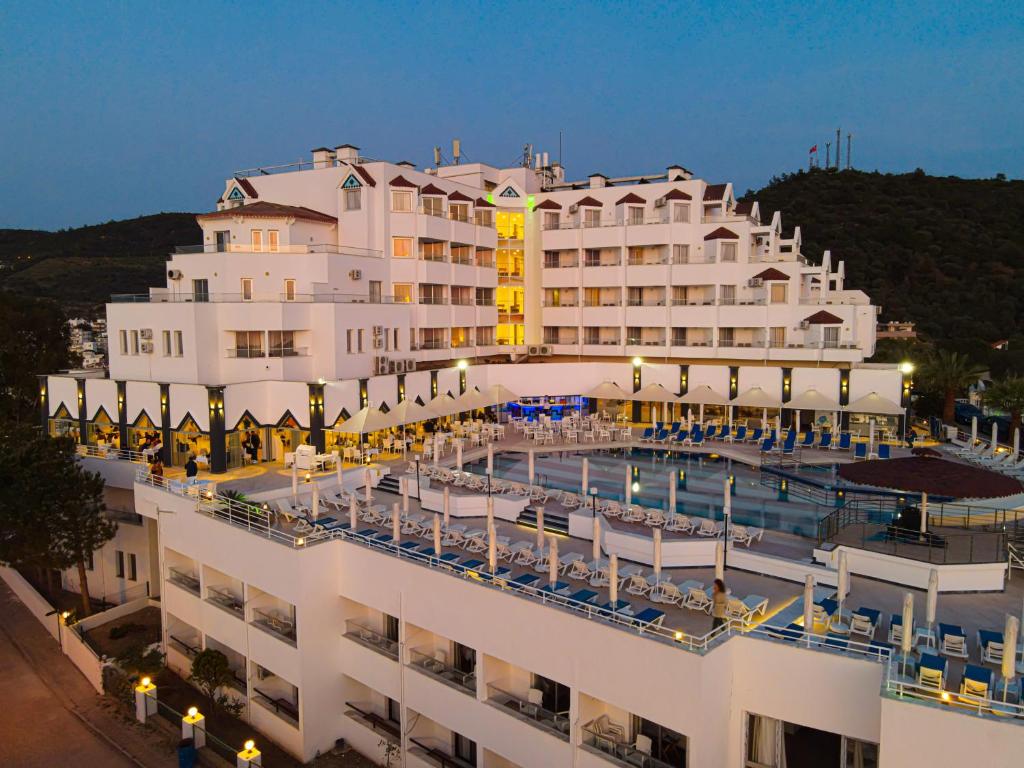 Front view of the hotel