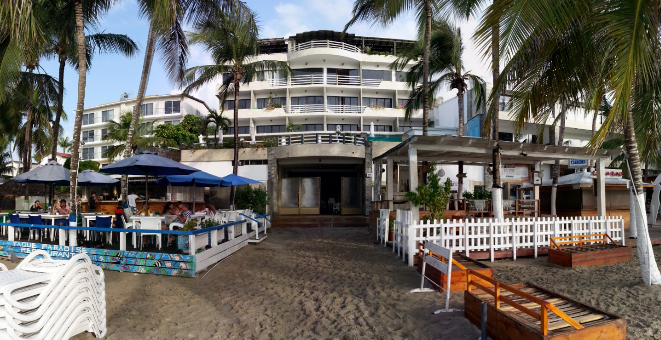 Front view of the hotel