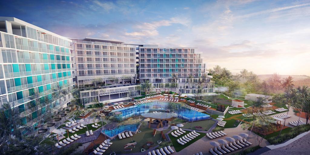 Front view of the hotel
