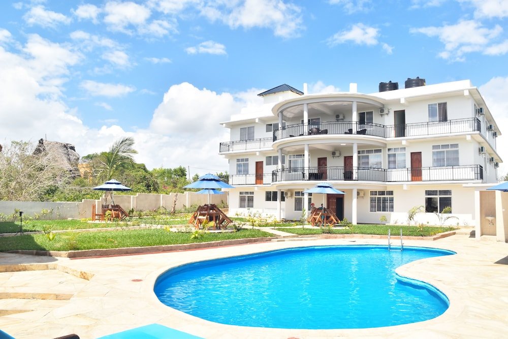 Front view of the hotel