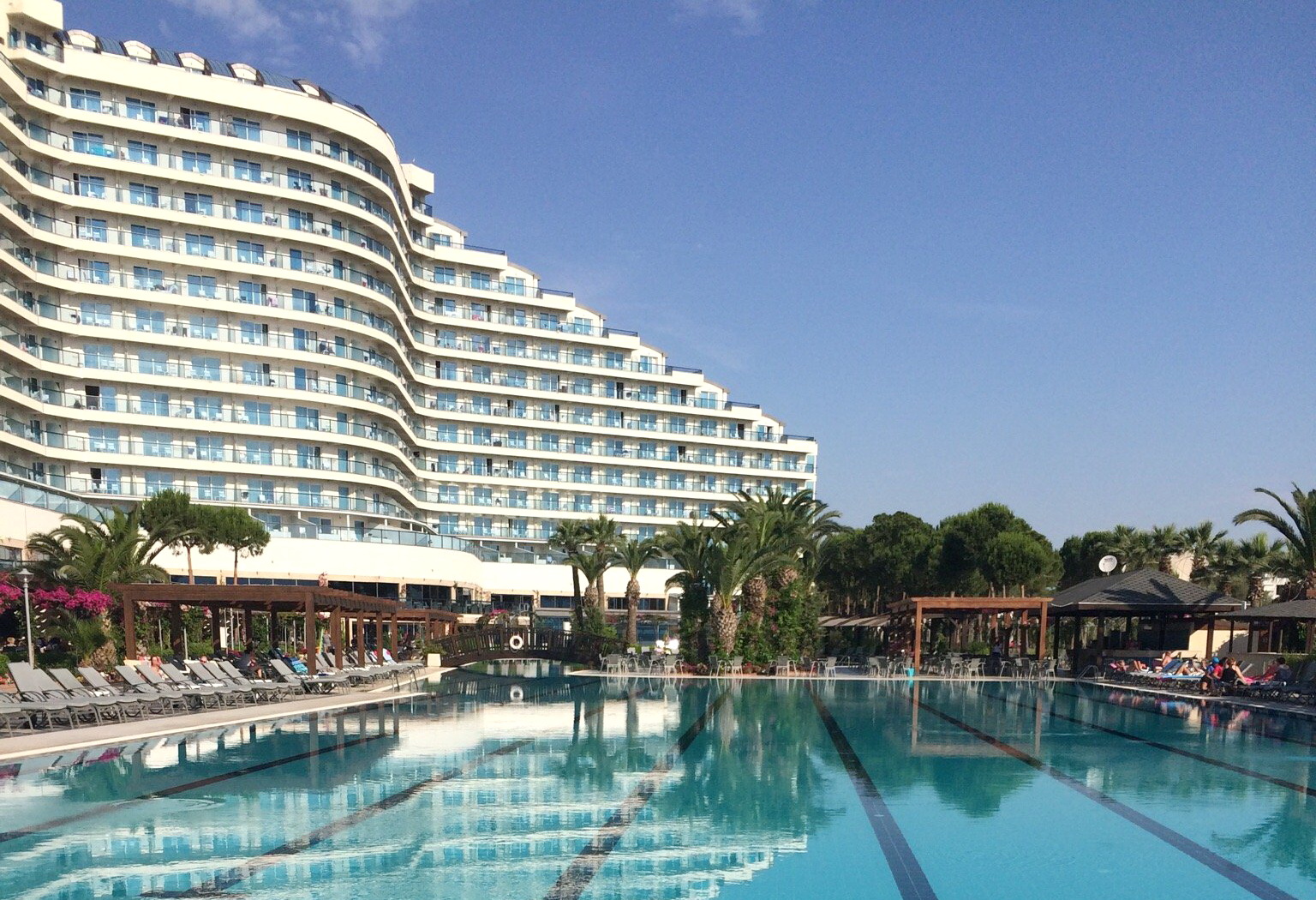 Front view of the hotel