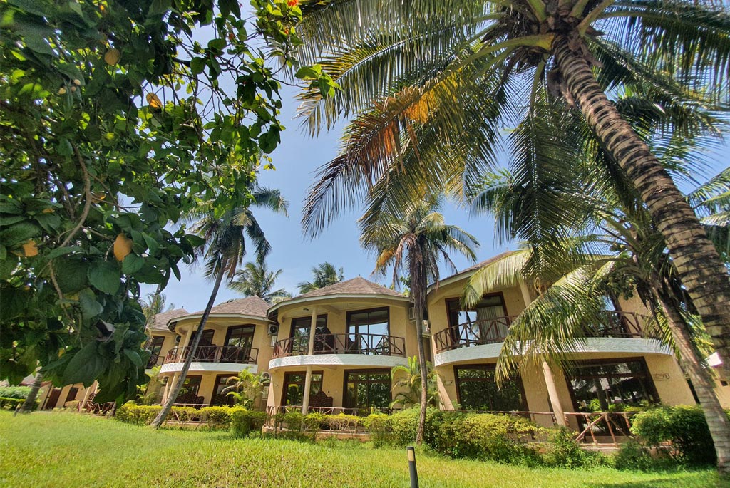 Front view of the hotel