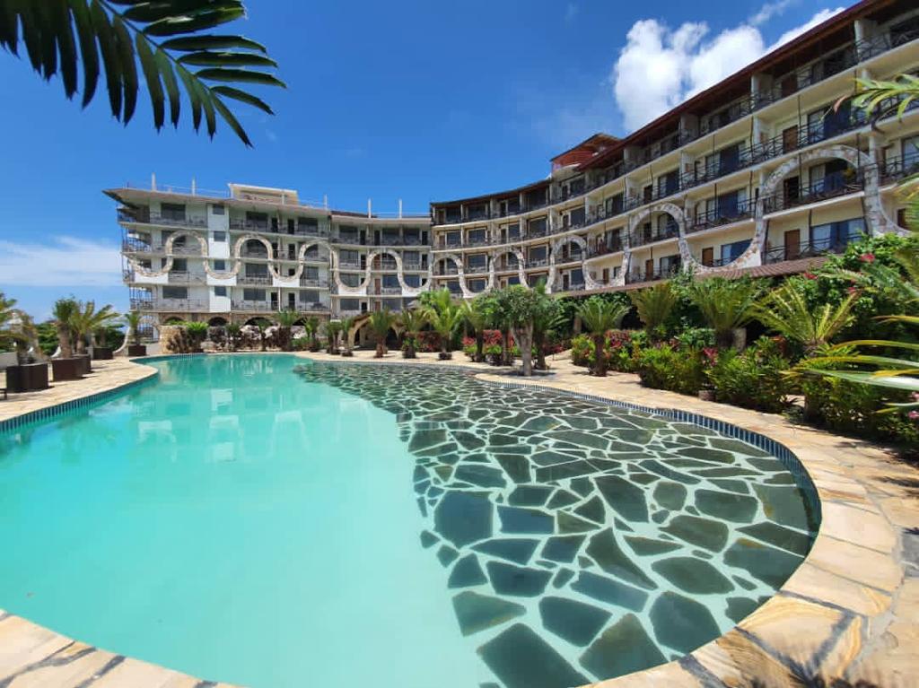 Front view of the hotel