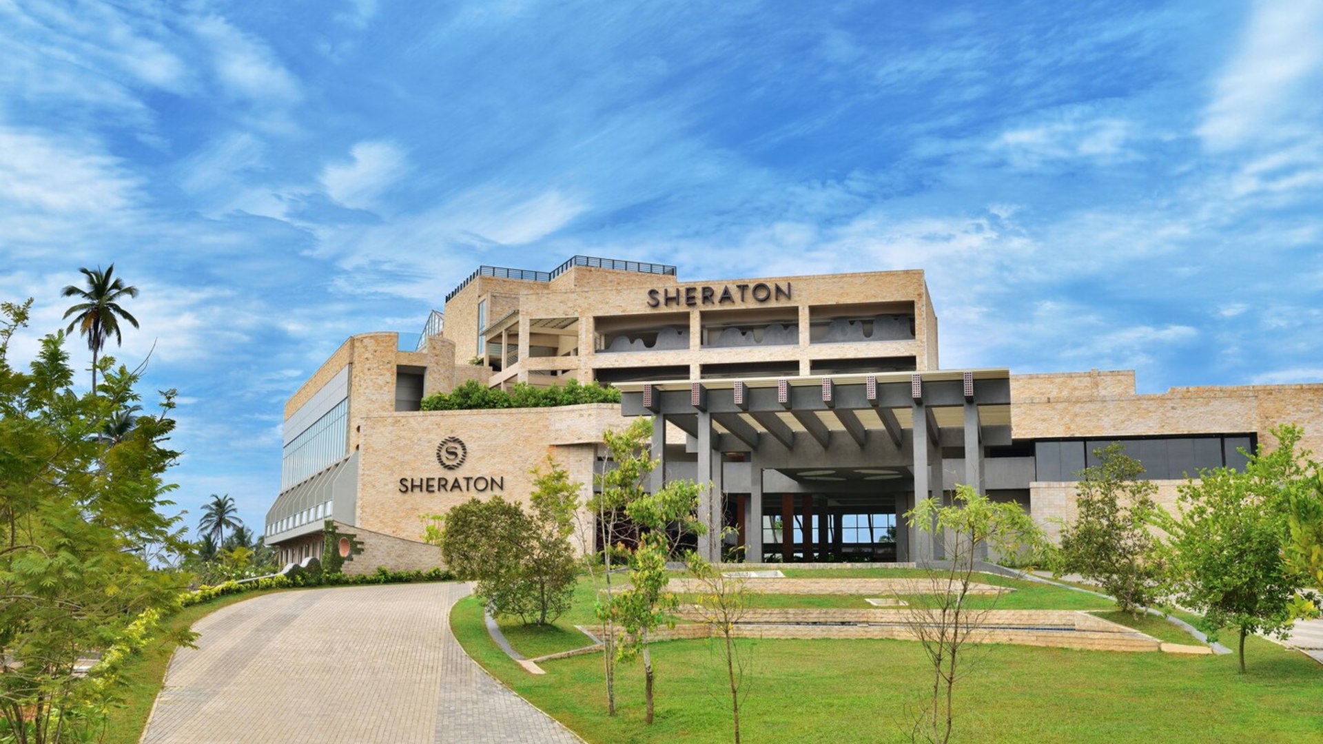 Front view of the hotel