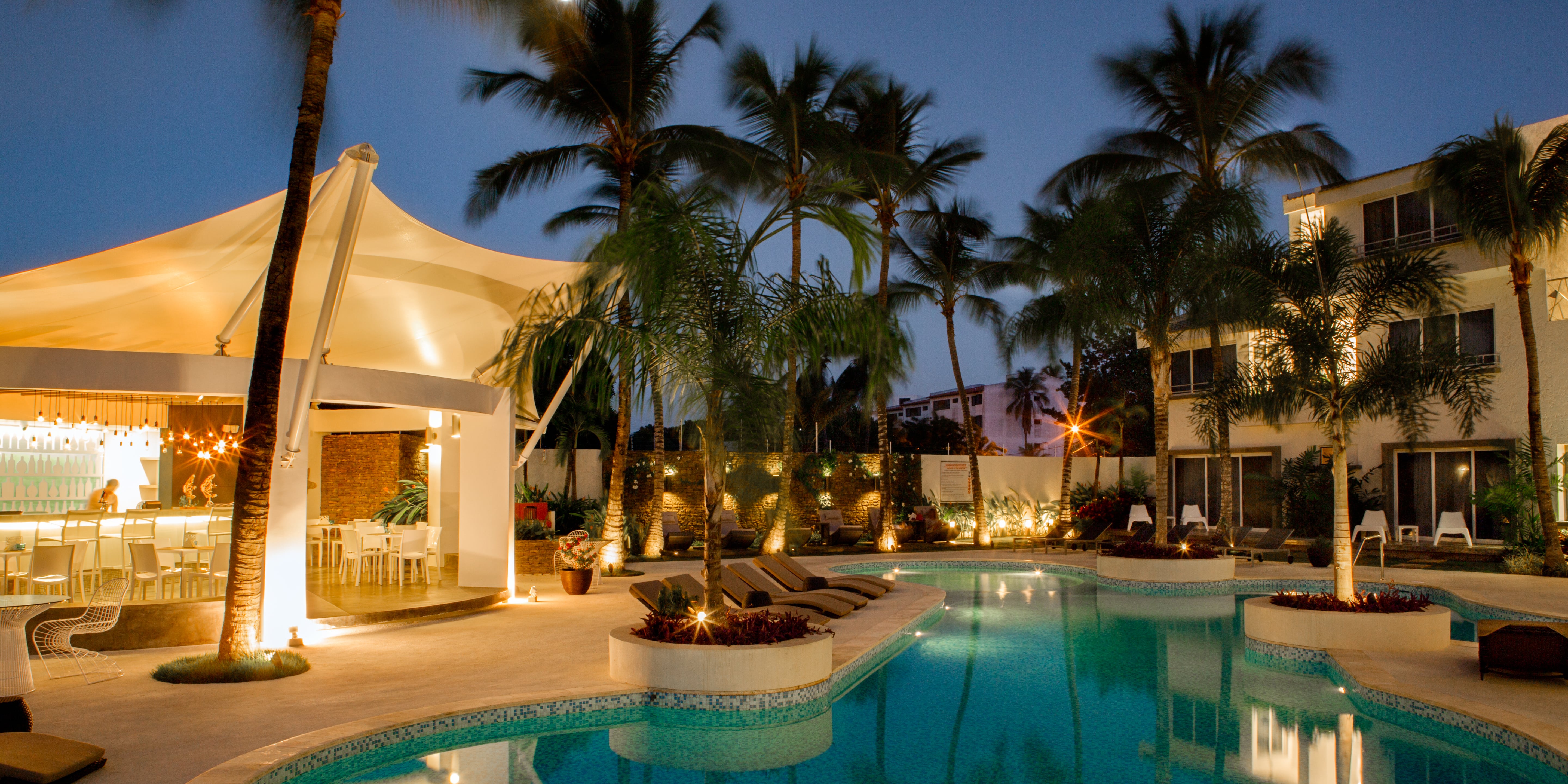 Front view of the hotel