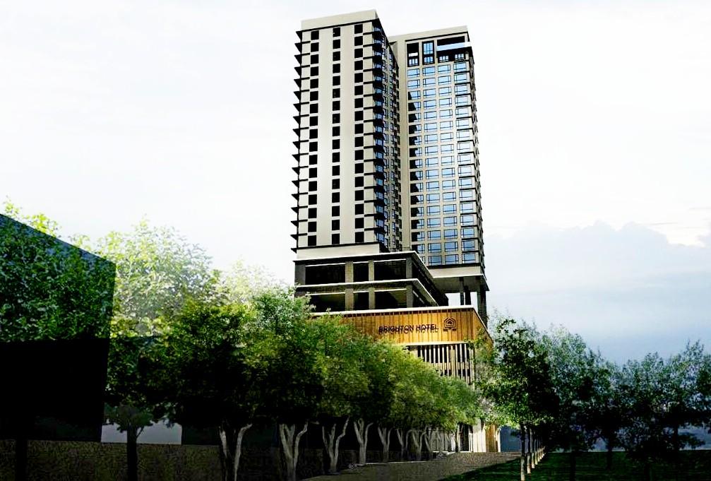 Front view of the hotel