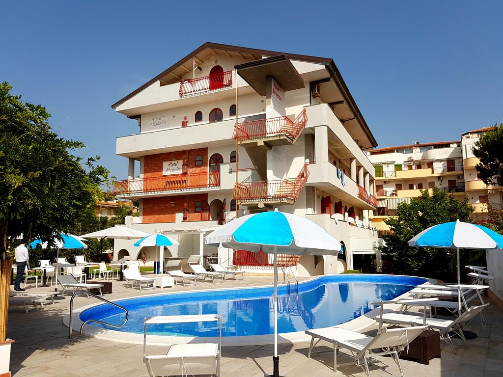 Front view of the hotel