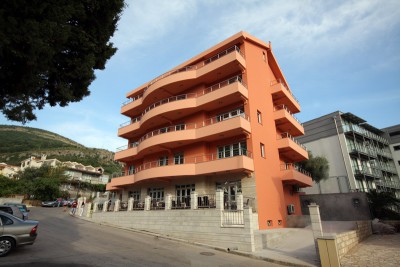 Front view of the hotel