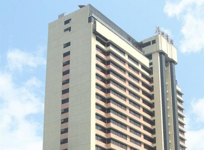 Front view of the hotel